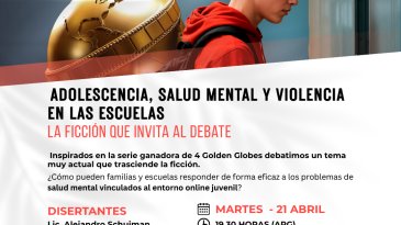 PROXIMAMENTE: Adolescencia, Salud Mental y Violencia en las Escuelas